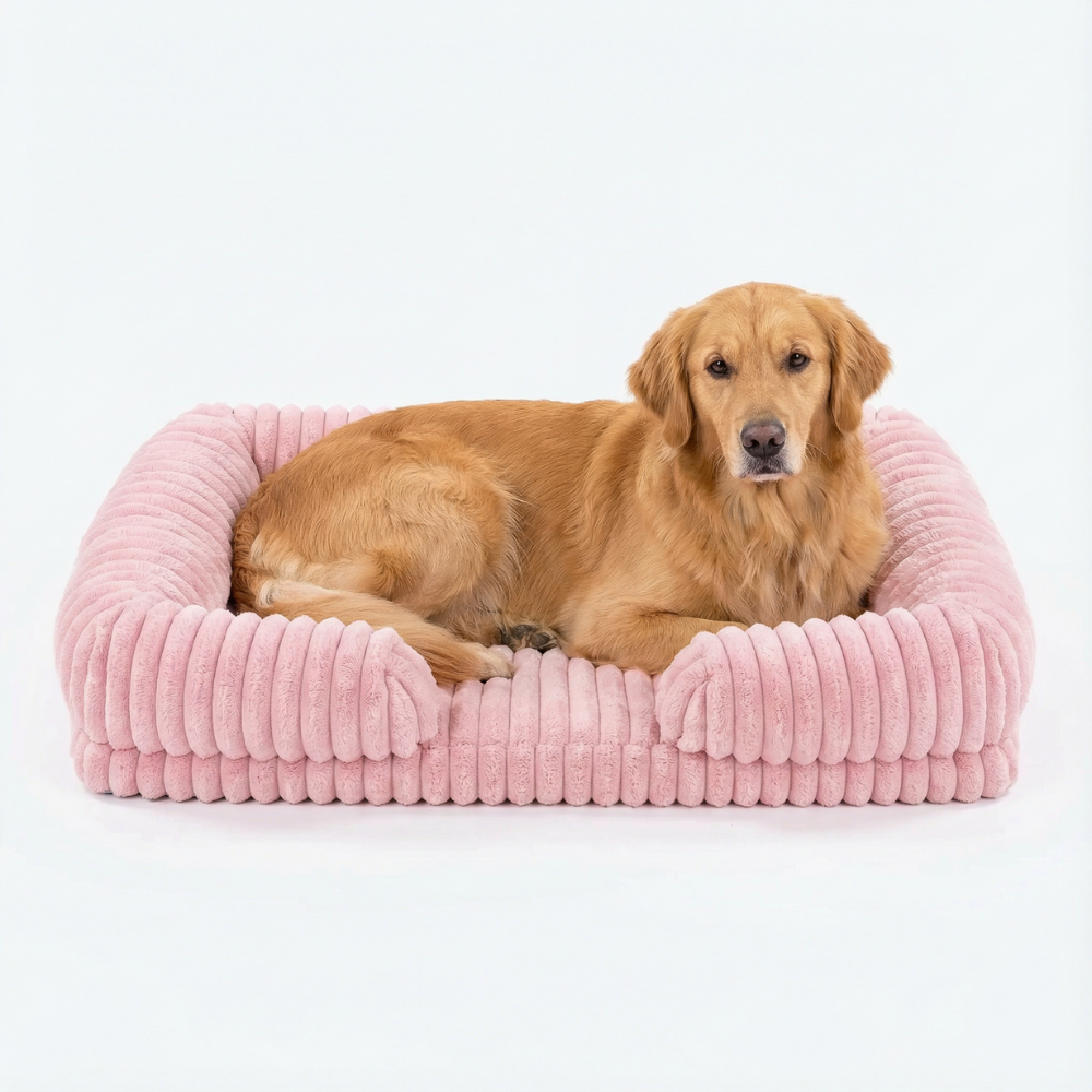 Pink Lounger Dog Bed