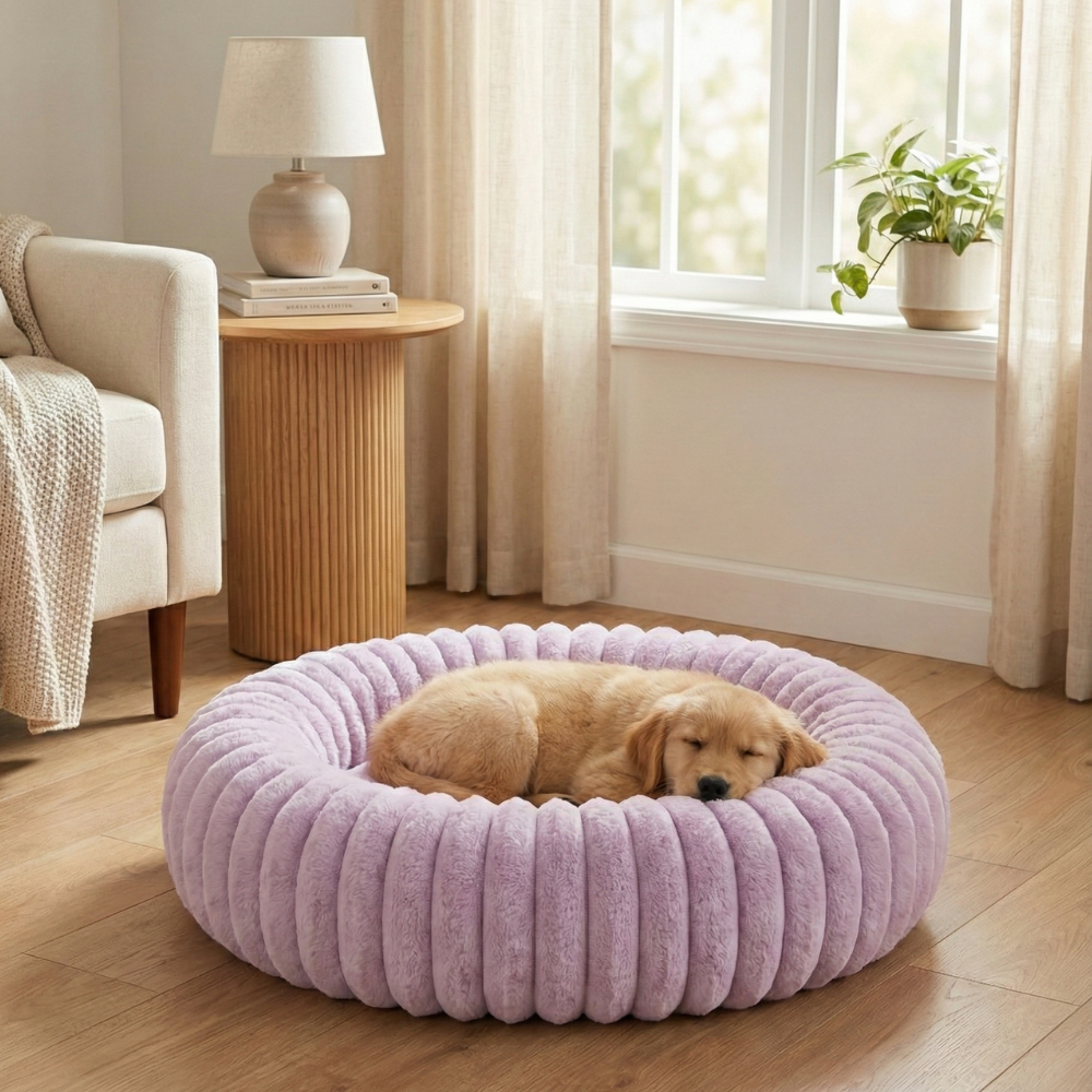 Purple Cloud Dog Bed