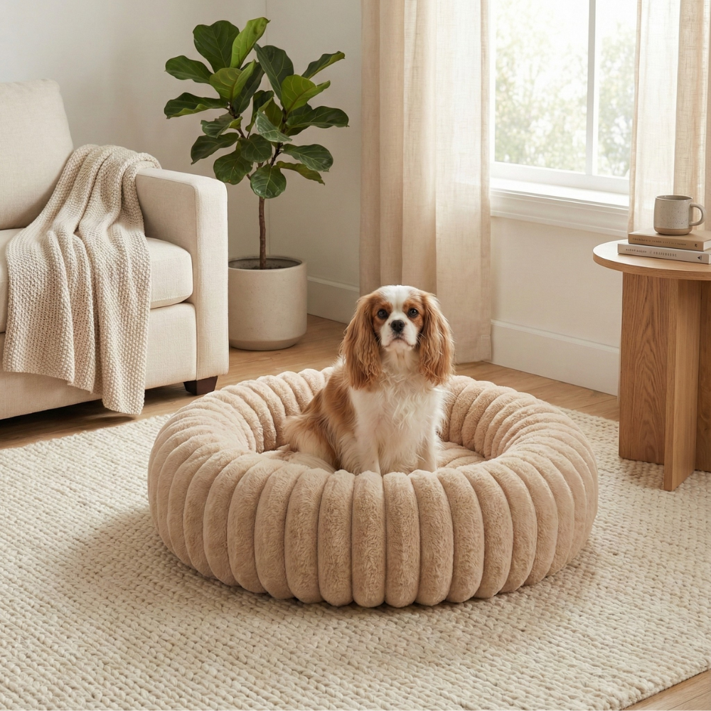 Light Brown Cloud Dog Bed