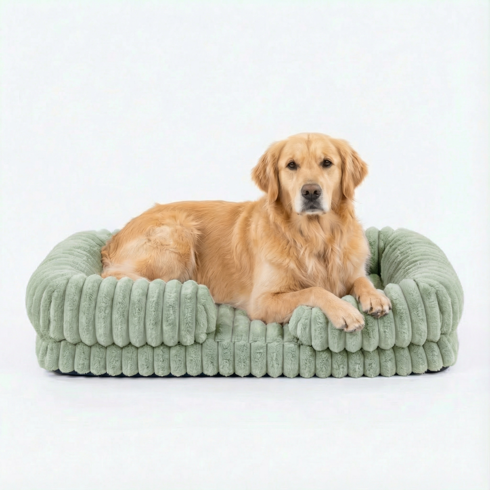 Green Lounger Dog Bed