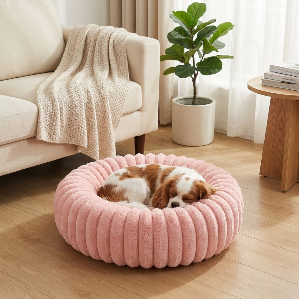 Pink Cloud Dog Bed