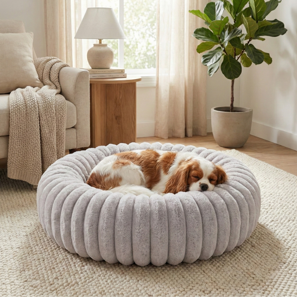 Gray Cloud Dog Bed