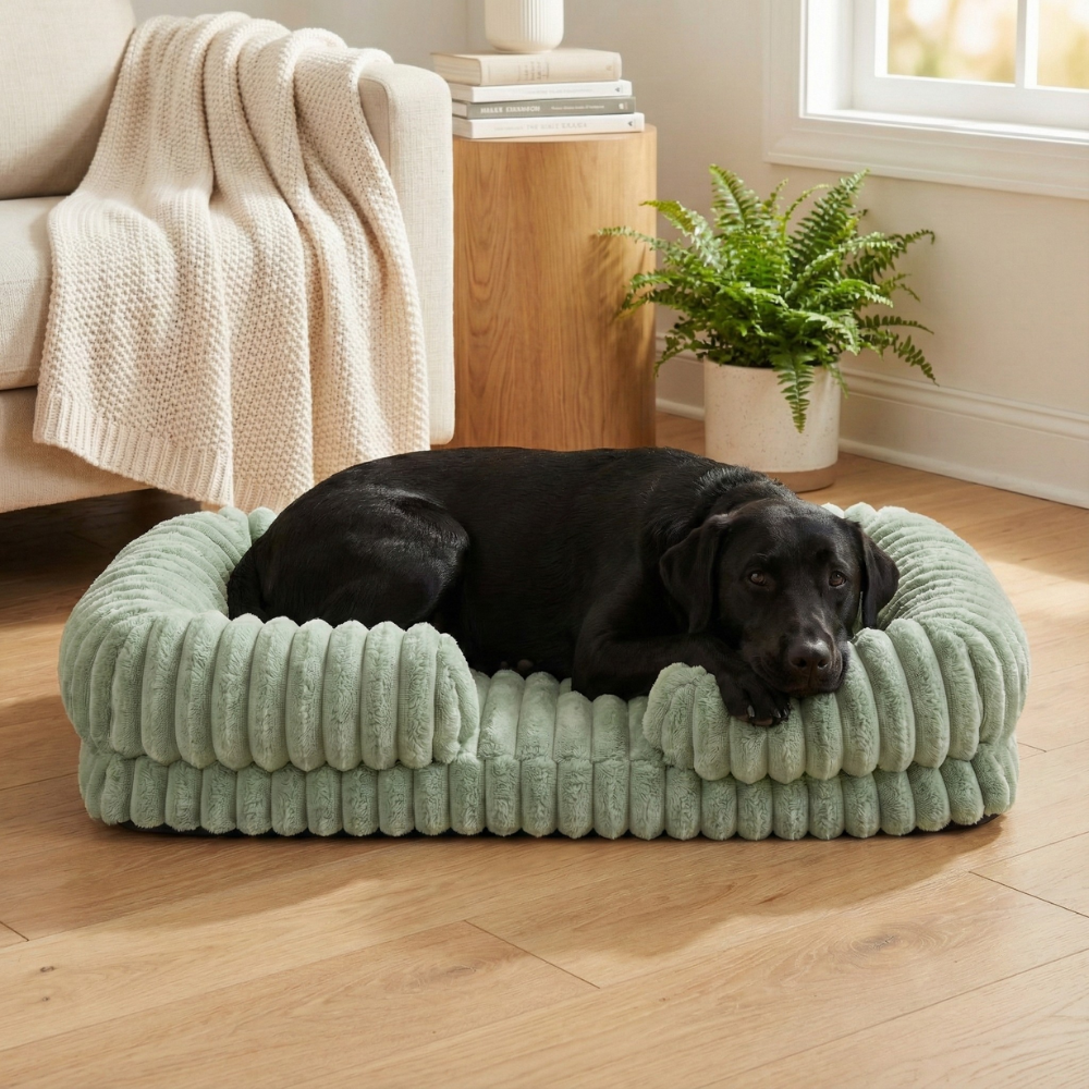 Green Lounger Dog Bed
